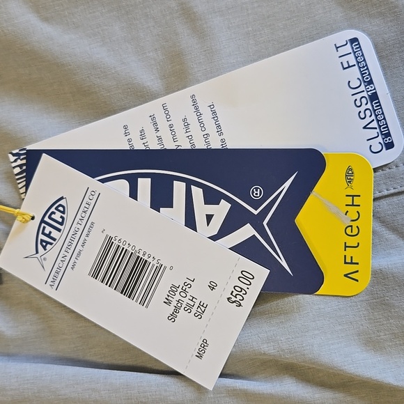 AFTCO CLASSIC FIT MENS FISHING SHORTS NWT - Picture 4 of 6